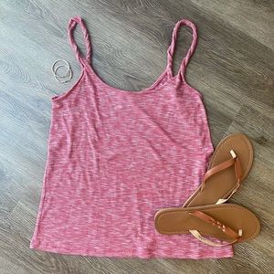 Old Navy Red & White Tank twist spaghetti straps.